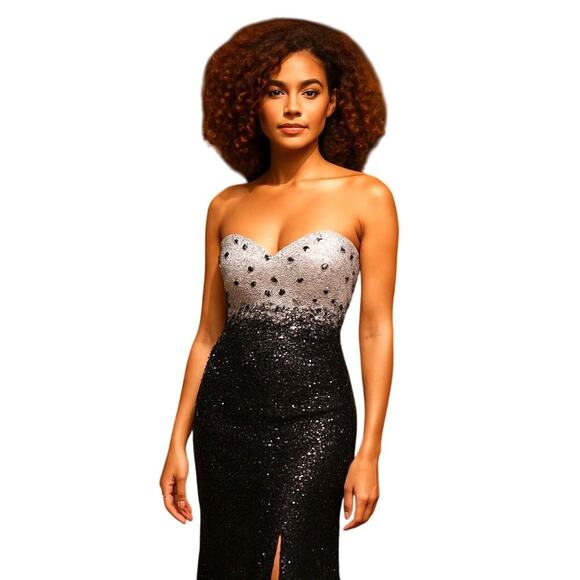 Sexy BLING Sweetheart Sleeveless Evening Cocktail Sequin Sleeveless Glamorous - Picture 1 of 13